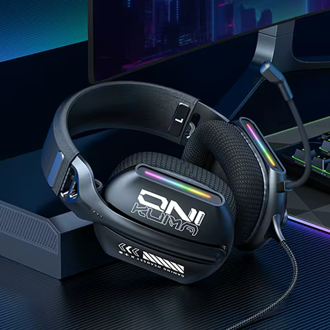Headset Gamer Over-Ear com Microfone Removível