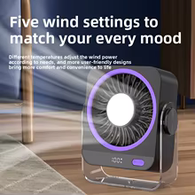 Mini Ventilador Portátil com Display Thumbnail 4