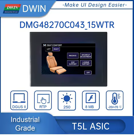 Módulo HMI DWIN 4.3" LCD