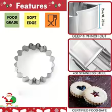 Kit 4 Moldes Aço Inox Confeitaria Thumbnail 5