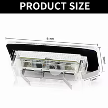 Lâmpada LED Placa Smart Fortwo 2 Pçs Thumbnail 6