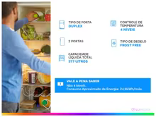 Geladeira Consul 377L Frost Free Duplex Thumbnail 2