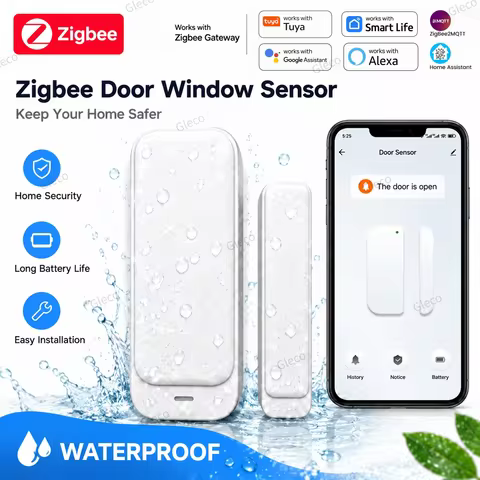 Sensor de Contato Magnético Zigbee Tuya