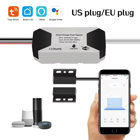 Controlador de Porta de Garagem Tuya WiFi