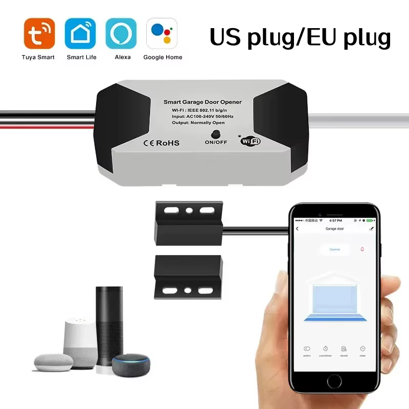 Controlador de Porta de Garagem Tuya WiFi