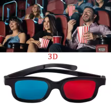 Óculos 3D Anáglifo Preto Thumbnail 1