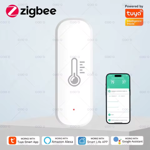 Sensor Zigbee Tuya Temperatura e Umidade