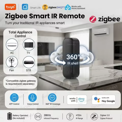 Controle Zigbee IR Universal Tuya