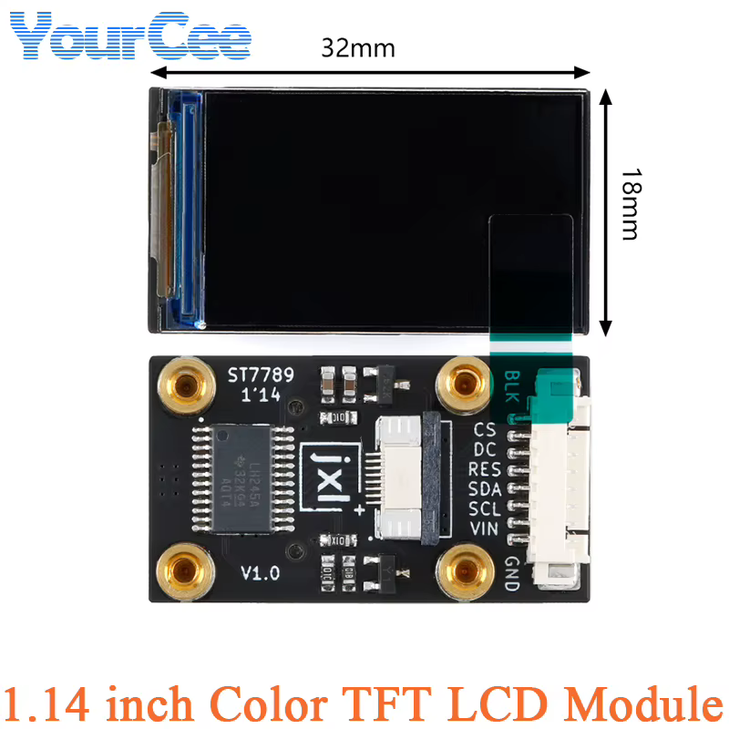Tela LCD TFT 1.14 IPS 262K