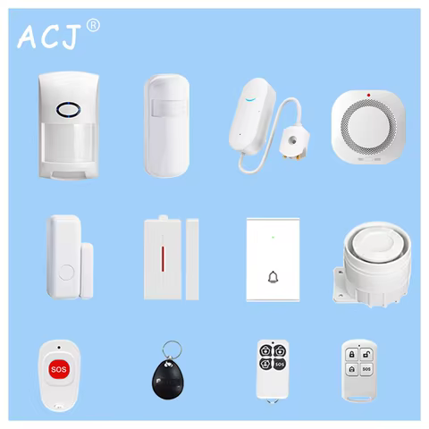 Alarme Residencial ACJ 433MHz com Sensores