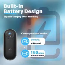 Mini Câmera 4K WiFi JETO JT-88 Thumbnail 6