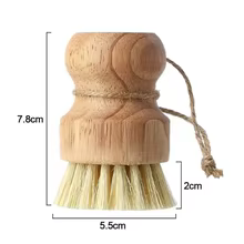 Kit 2 Escovas Cozinha Madeira Sisal Coco Thumbnail 2