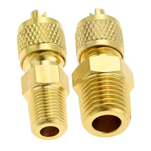 Adaptador Tubing Rosca Macho Fêmea 1/4 SAE 1/8 NPT Ar Condicionado Thumbnail 4