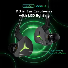 KBEAR Venus Fones Intra-auriculares com LED Thumbnail 2