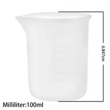 5 Copos Medidores Silicone 100ml Thumbnail 3