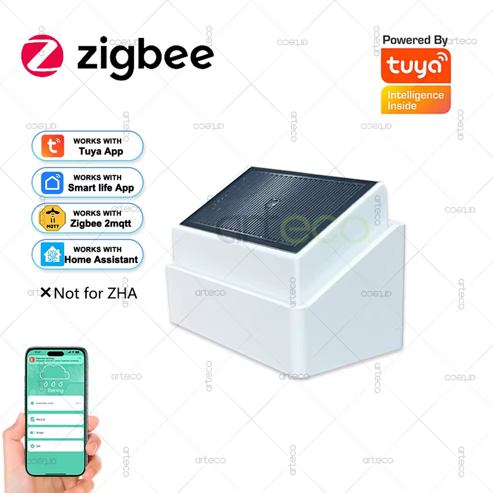 Sensor de Chuva Zigbee 2 em 1