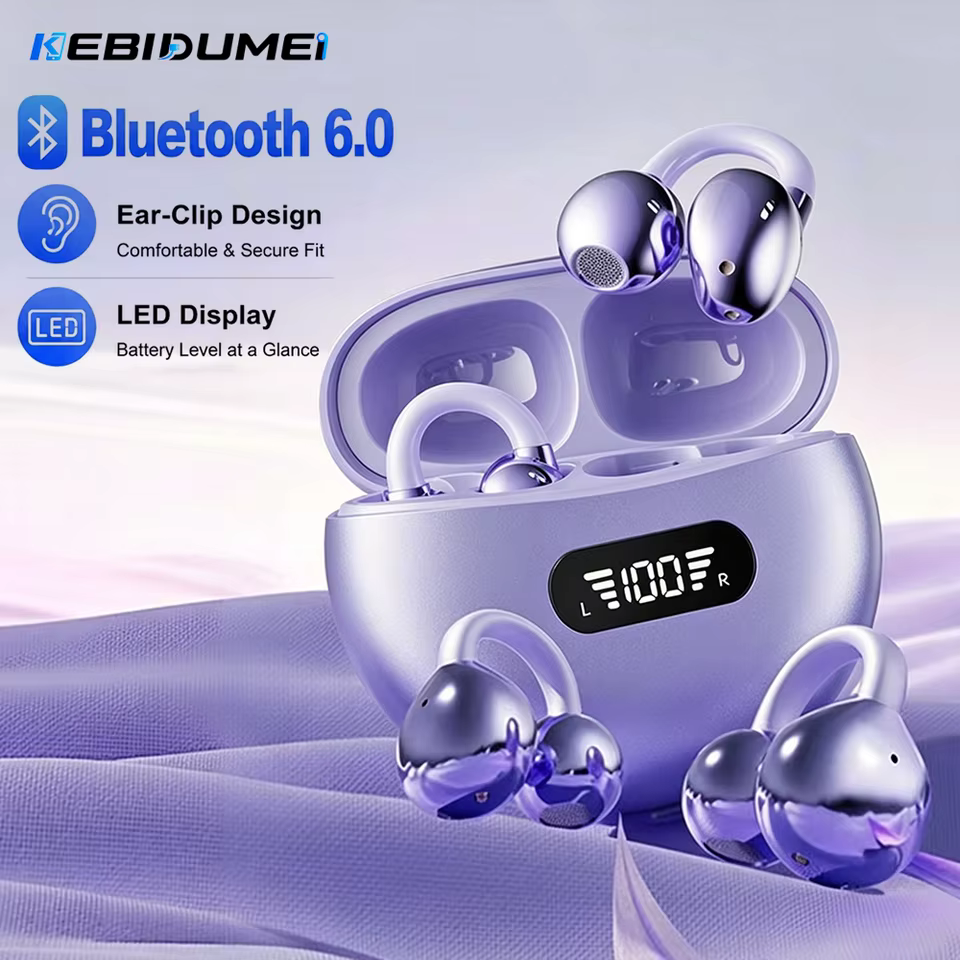 Fones Bluetooth 6.0 Abertos KEBIDUMEI