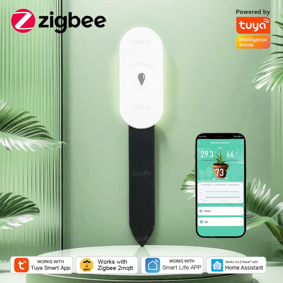 Sensor de Umidade do Solo Tuya Zigbee