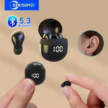 Mini Fones TWS Bluetooth 5.3 Invisíveis Thumbnail 1