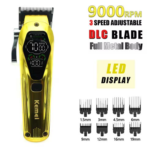 Aparador de Cabelo Kemei KM-1698 Profissional