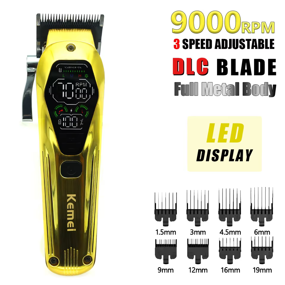 Aparador de Cabelo Kemei KM-1698 Profissional