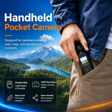 Câmera de Ação Pocket 1080P HD Thumbnail 2