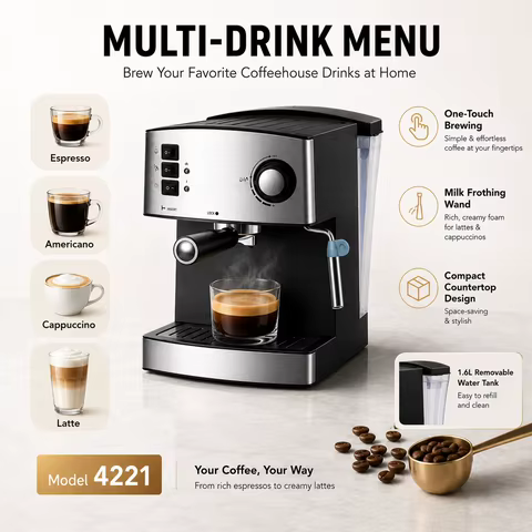 Máquina de Café Italiana 15 Bar