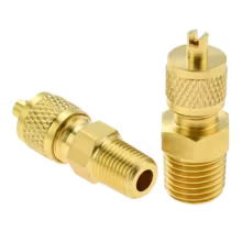 Adaptador Tubing Rosca Macho Fêmea 1/4 SAE 1/8 NPT Ar Condicionado Thumbnail 2