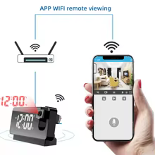 Câmera Relógio HD4K WiFi com Detecção de Movimento Thumbnail 4