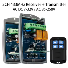 Receptor Portão 433MHz 2 Canais Thumbnail 1