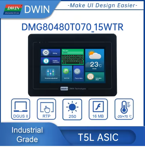 Módulo DWIN TFT LCD 7" Touchscreen