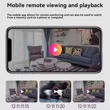Câmera Wi-Fi HD 1080P Monitor de Bebê Thumbnail 2