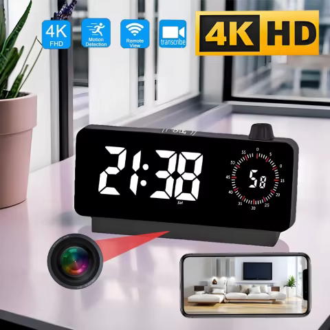 Câmera de Relógio WiFi 4K HD Mini