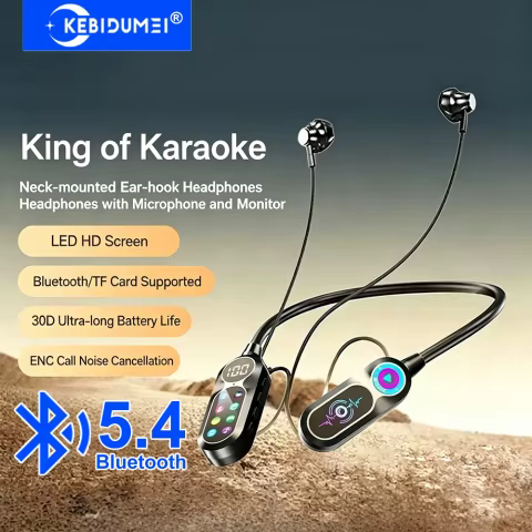 Fones Bluetooth KEBIDUMEI Tela HD