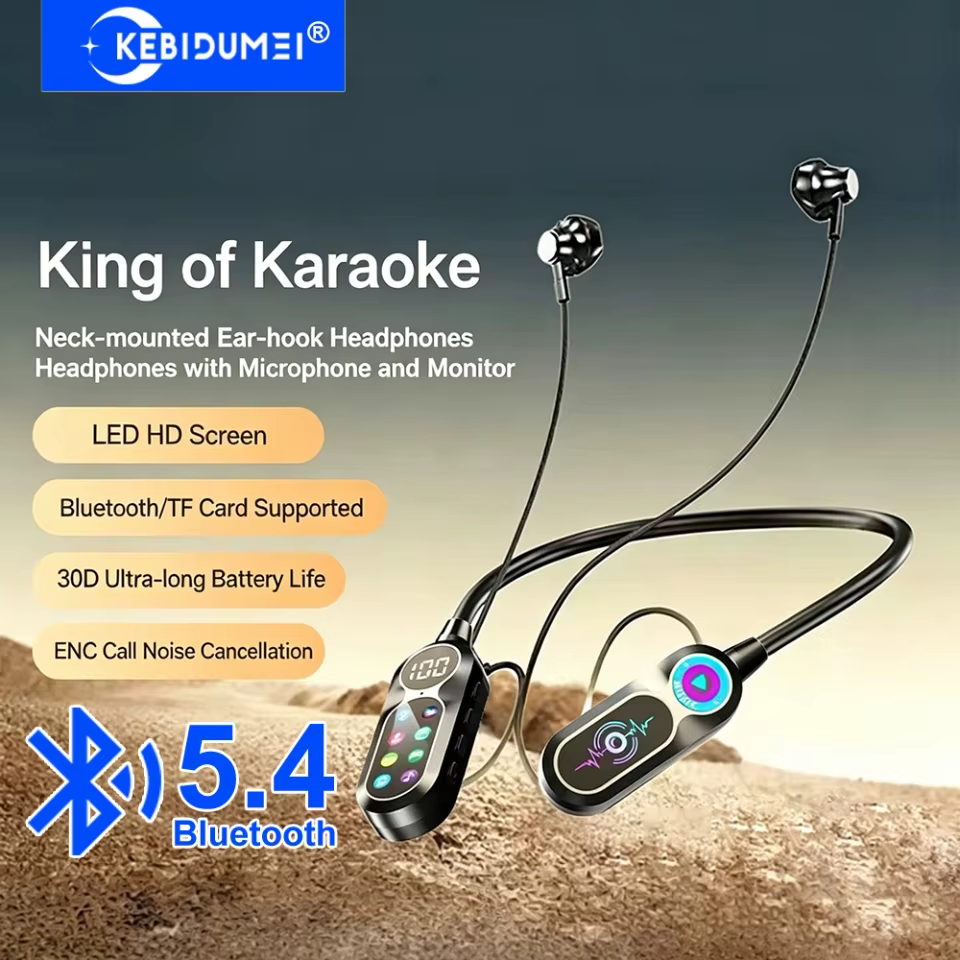 Fones Bluetooth KEBIDUMEI Tela HD