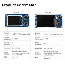 Tela LCD Arduino SPI + Encoder Thumbnail 3