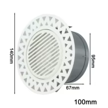 Difusor de Ar Redondo 75/100mm Thumbnail 2