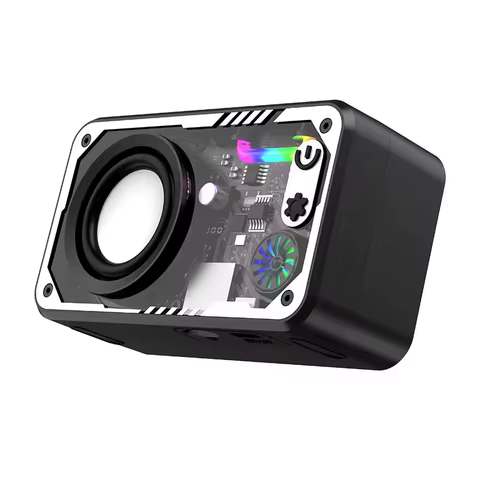 Caixa de Som Bluetooth 5.3 Transparente Mecha V1