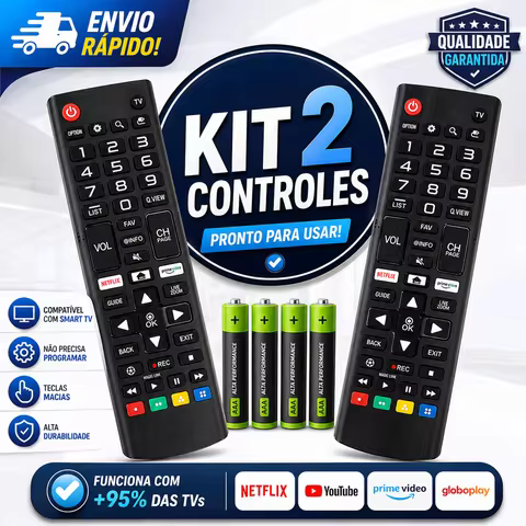 Controle Universal Smart TV 4K