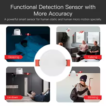 Sensor de Movimento ZigBee 3.0/WiFi 24G MmWave Thumbnail 3