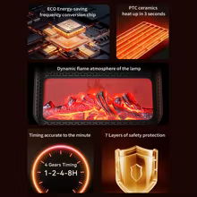 Aquecedor PTC Portátil 1000W Thumbnail 6