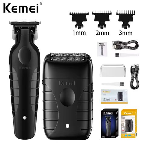 Aparador de Cabelo Kemei Profissional