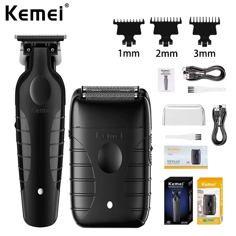 Aparador de Cabelo Kemei Profissional