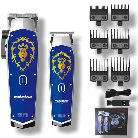 Kit Cortador de Cabelo MADESHOW D6 Profissional