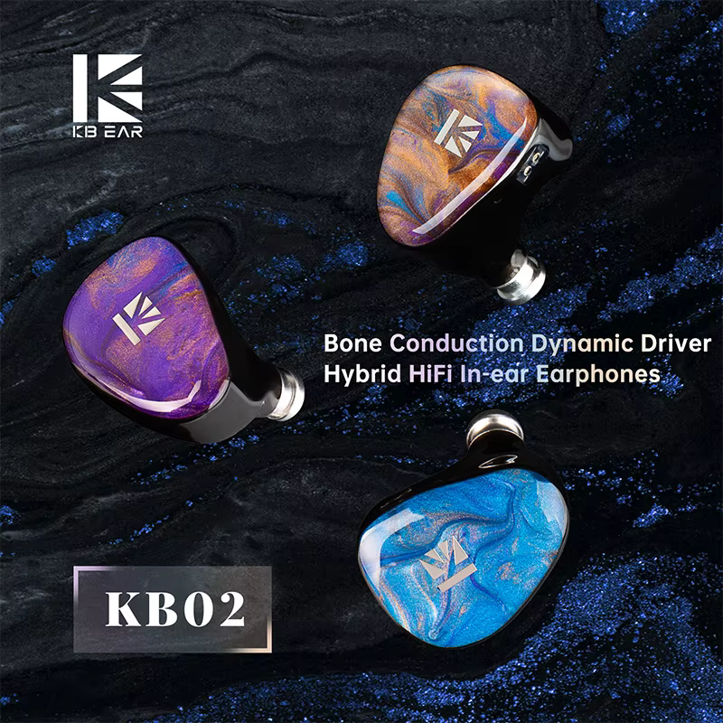 KBEAR KB02 Fones Híbridos