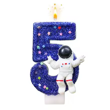 Velas Astronauta Números 0-9 Thumbnail 2