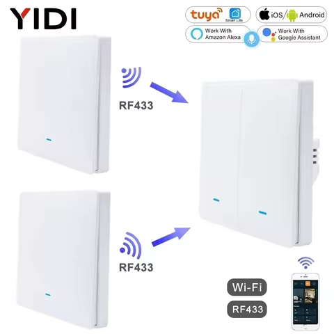 Interruptor WiFi RF433 2/3 Gangue