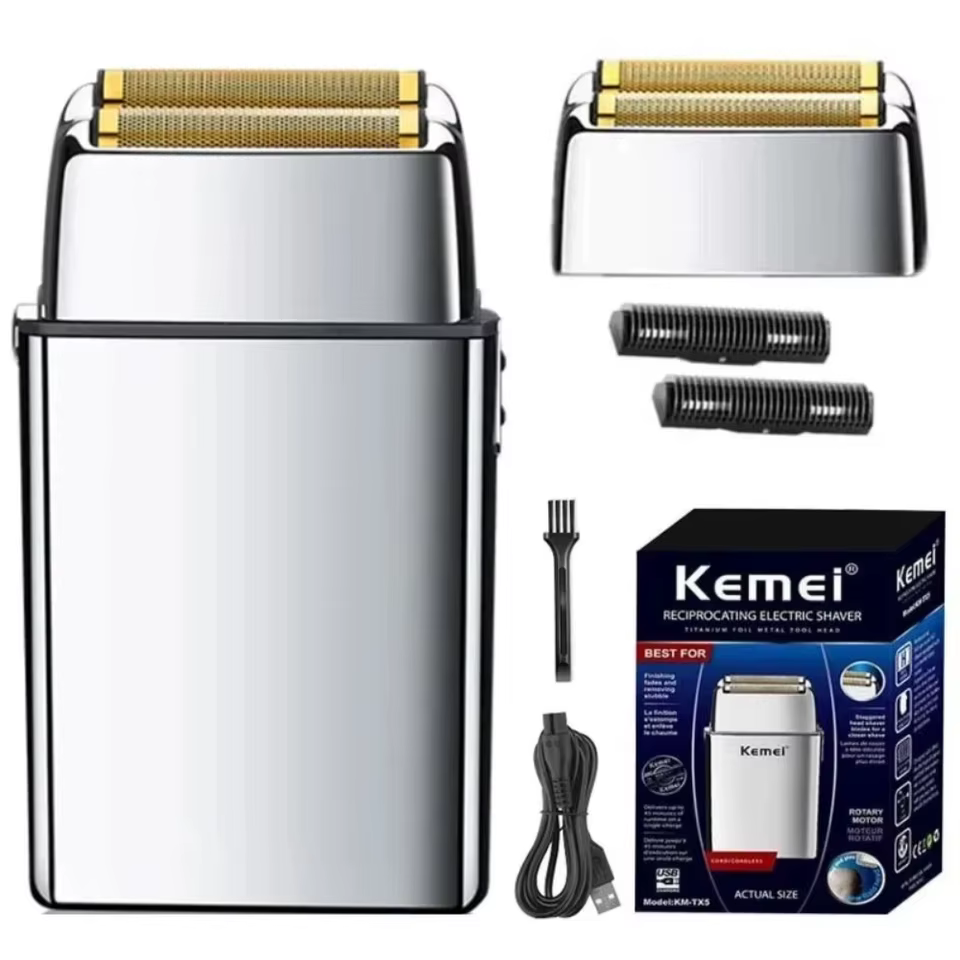 Kemei TX5 Pro Barbeador Elétrico