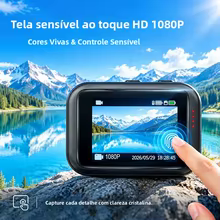 Câmera de Ação 1080P Toque Thumbnail 3