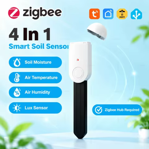 Sensor de Solo Inteligente 4 em 1 Zigbee